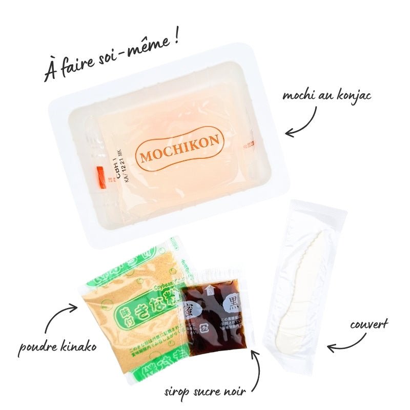 Mochikon Konjakgelé Svart socker & Kinako