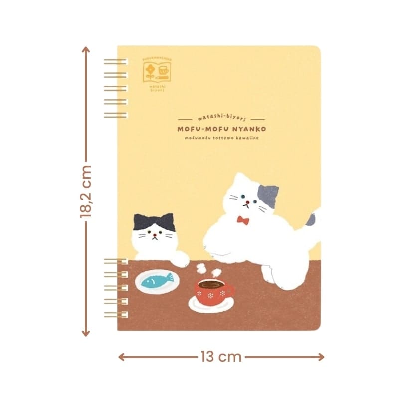 Mofu Mofu Nyanko Spiral anteckningsbok