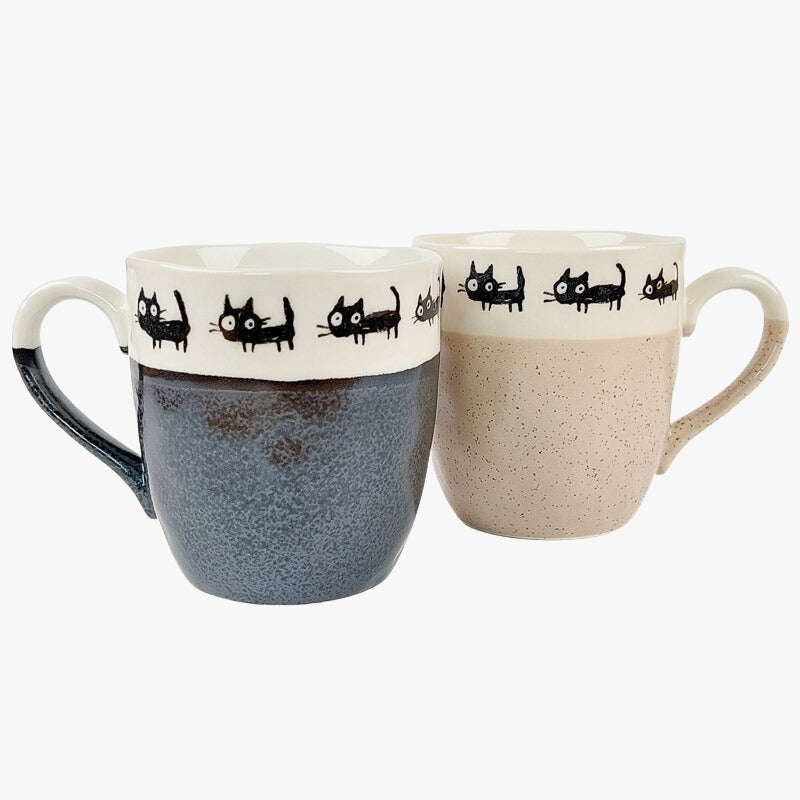 Mugg set med japansk katt