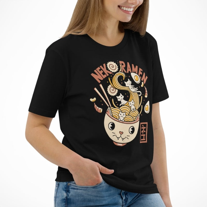 Neko Ramen Japansk T shirt