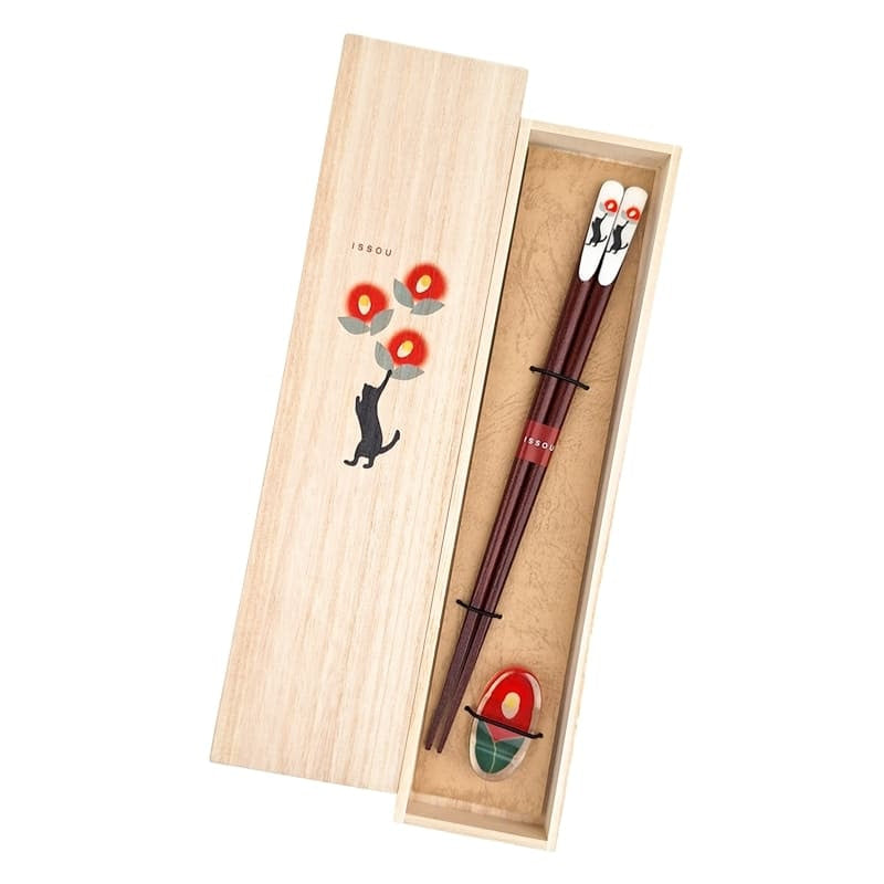 Neko Tsubaki Japanska ätpinnar Set
