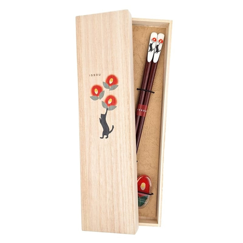 Neko Tsubaki Japanska ätpinnar Set