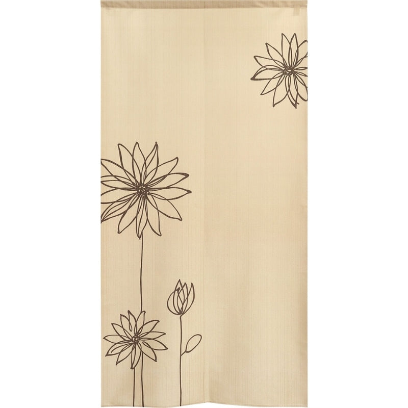 Noren Flower japansk gardin 85 x 170 cm