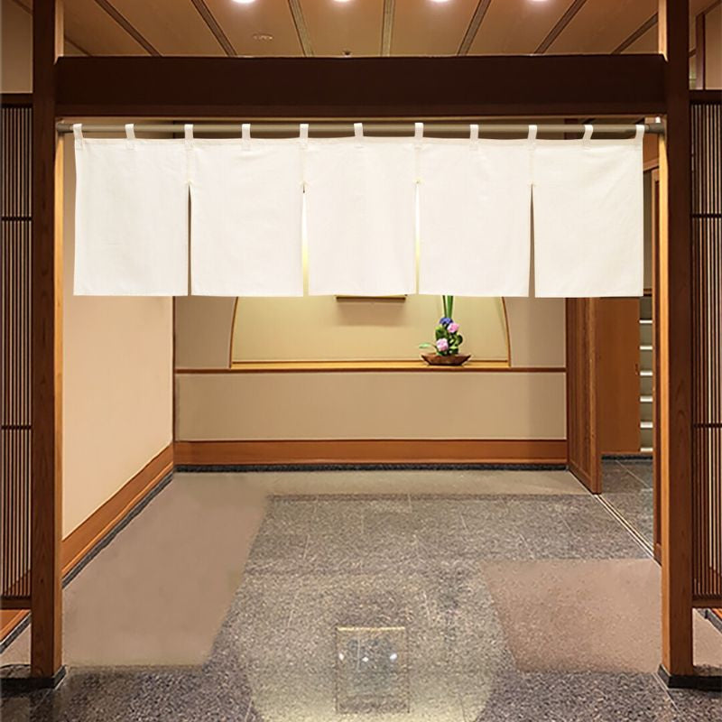 Noren Japanese Short Beige 175 x 50 cm