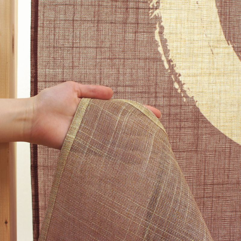 Noren Japansk Enso Brun 85 x 150 cm