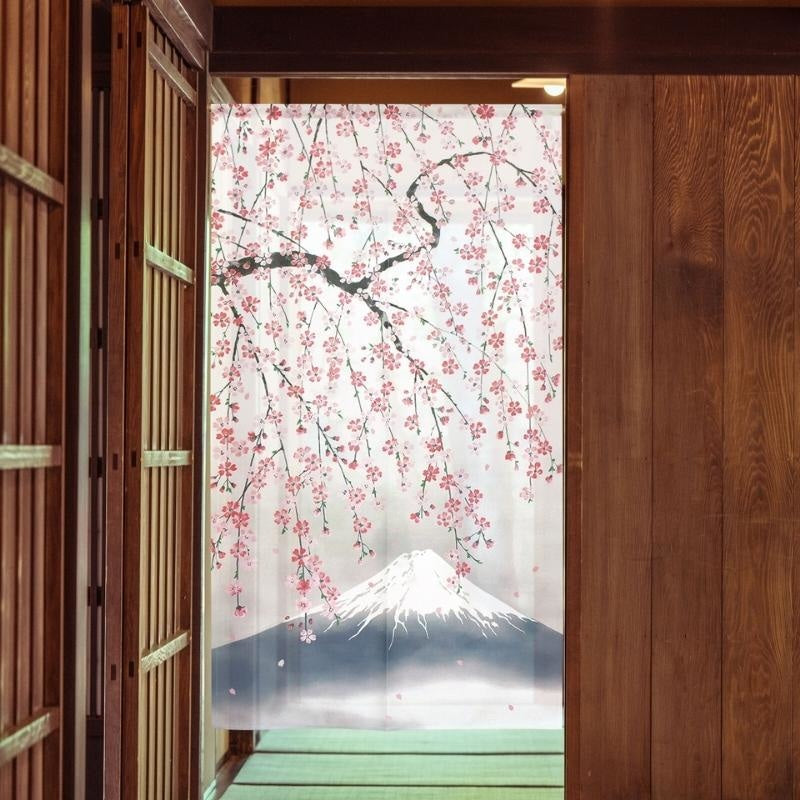 Noren japansk Mount Fuji 85 x 150 cm