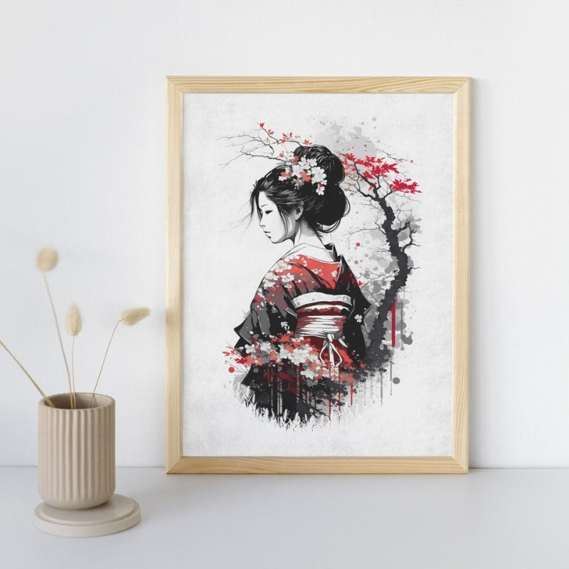 Nostalgia of a Geisha Japansk affisch A3