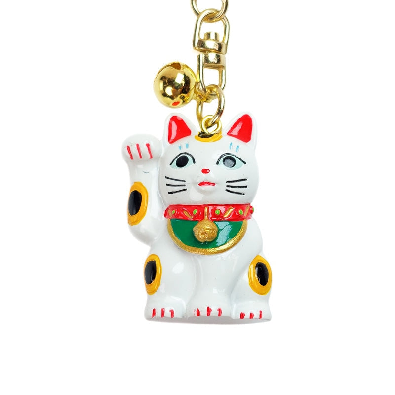 Nyckelring med japansk katt