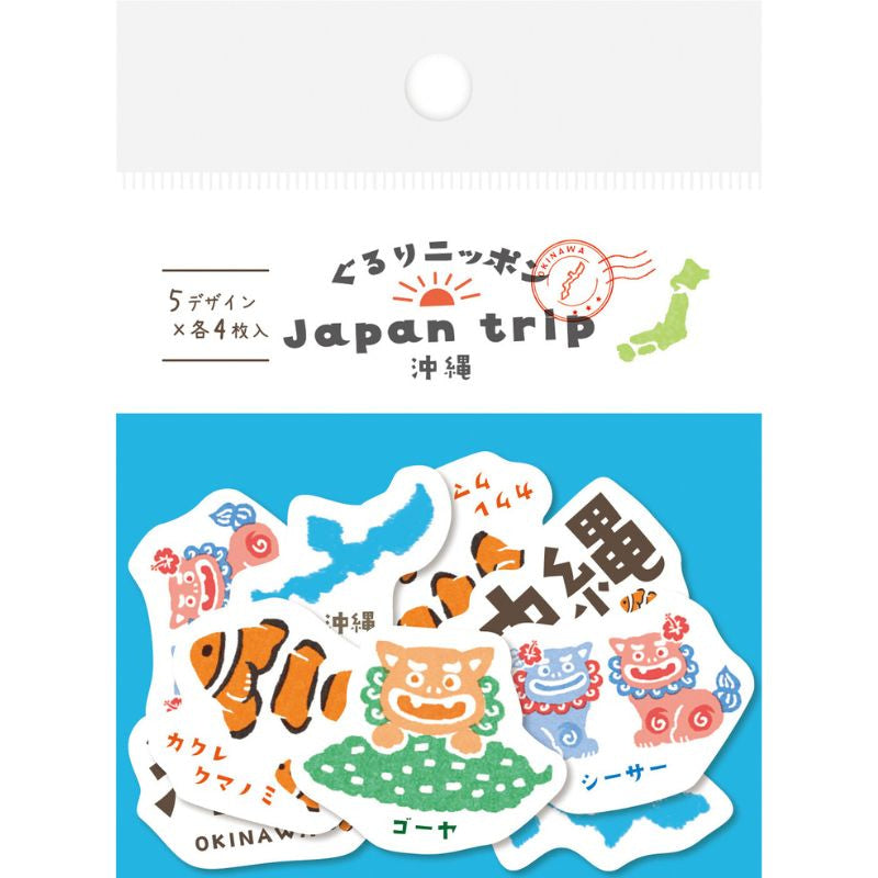 Okinawa Japanska klistermärken