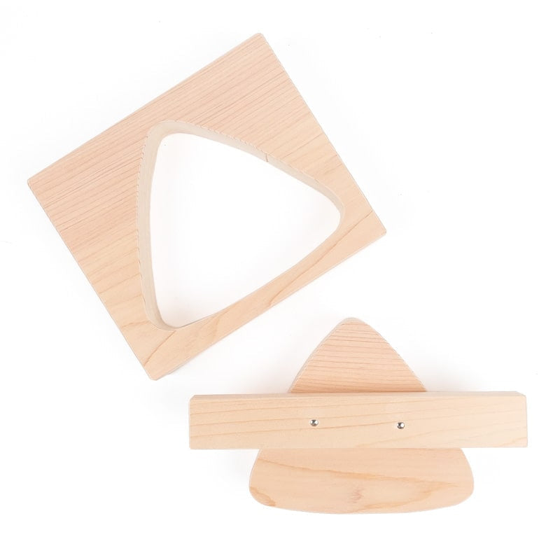 Onigiri XL gjutform Cypress trä