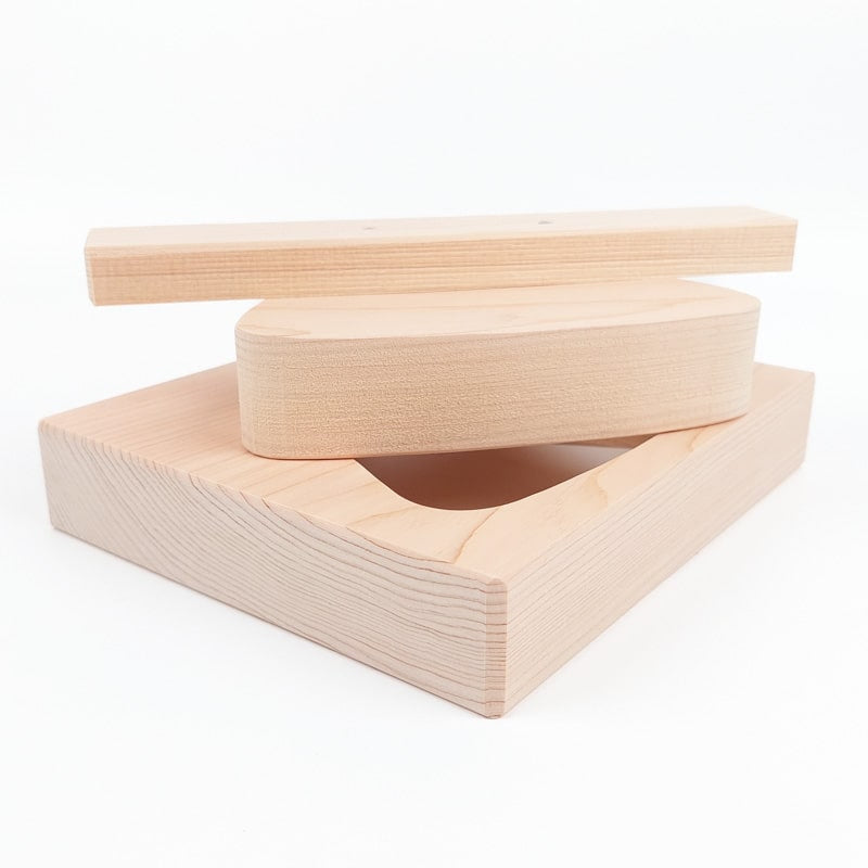 Onigiri XL gjutform Cypress trä