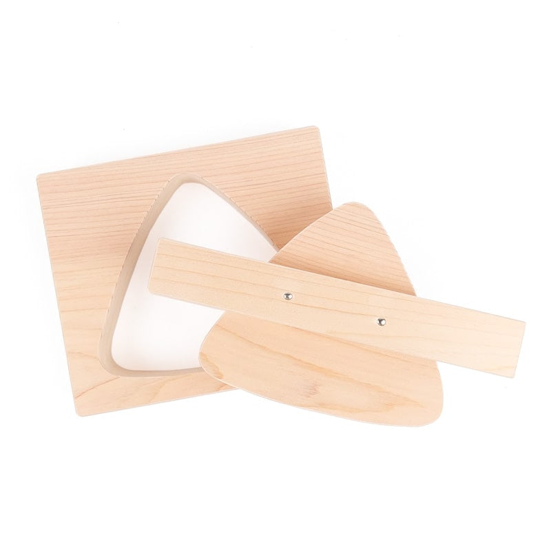 Onigiri XL gjutform Cypress trä
