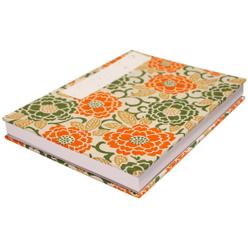 Orange japansk frimärksbok