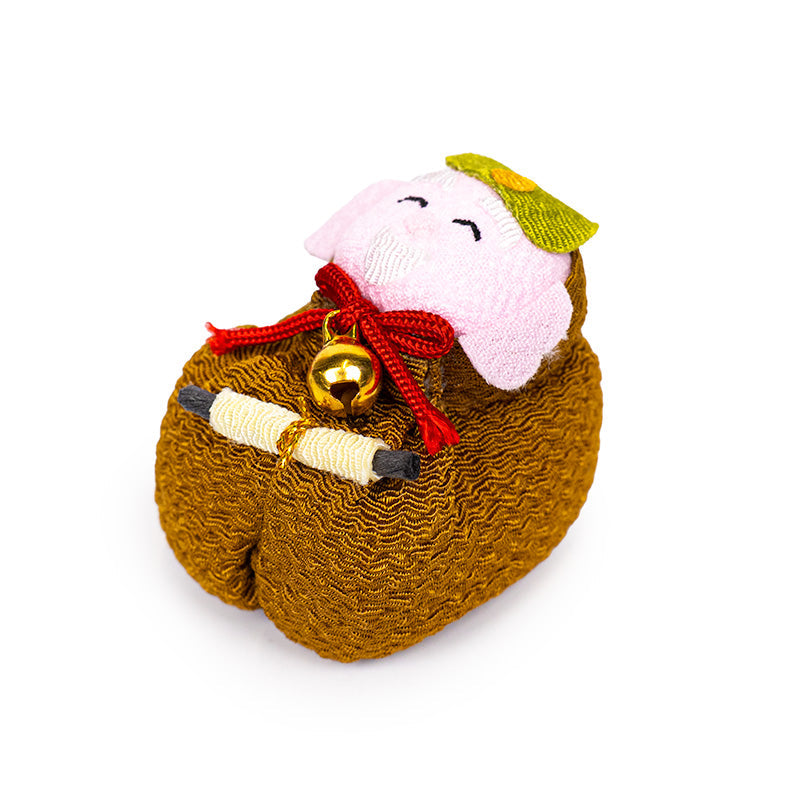 Otedama-docka Japansk Chirimen Jurojin