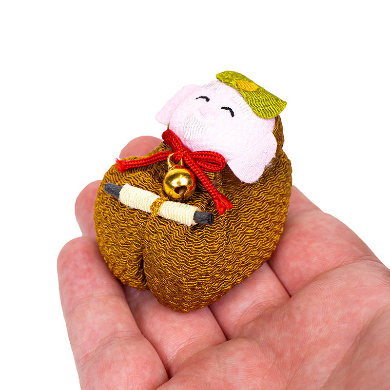Otedama-docka Japansk Chirimen Jurojin