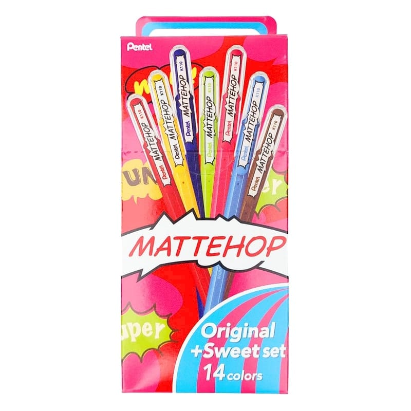 Pentel Mattehop Original Färgpennor + Sweet Set