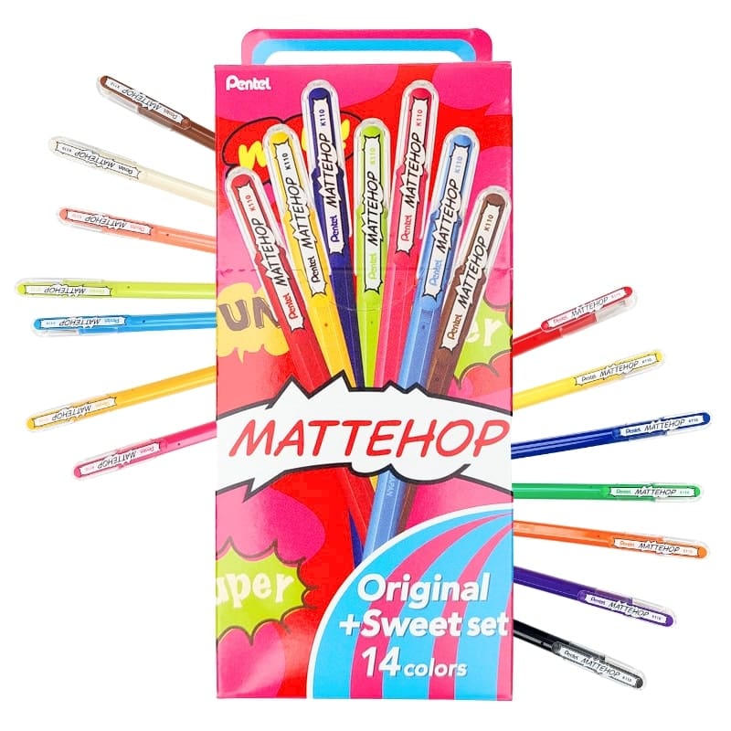 Pentel Mattehop Original Färgpennor + Sweet Set