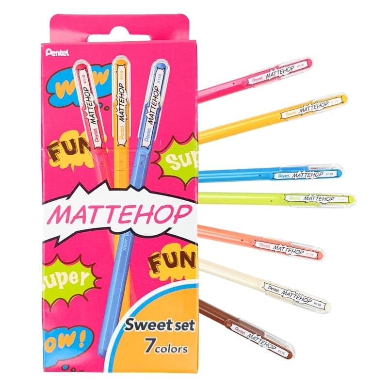 Pentel Mattehop Sweet Set färgpennor