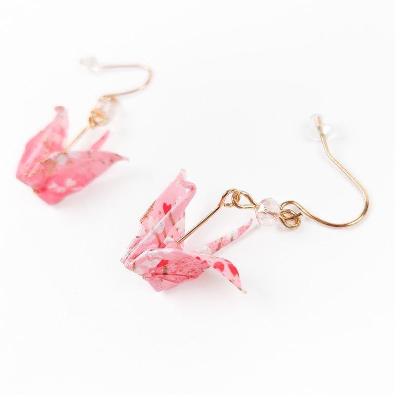 Pinku Origami örhängen