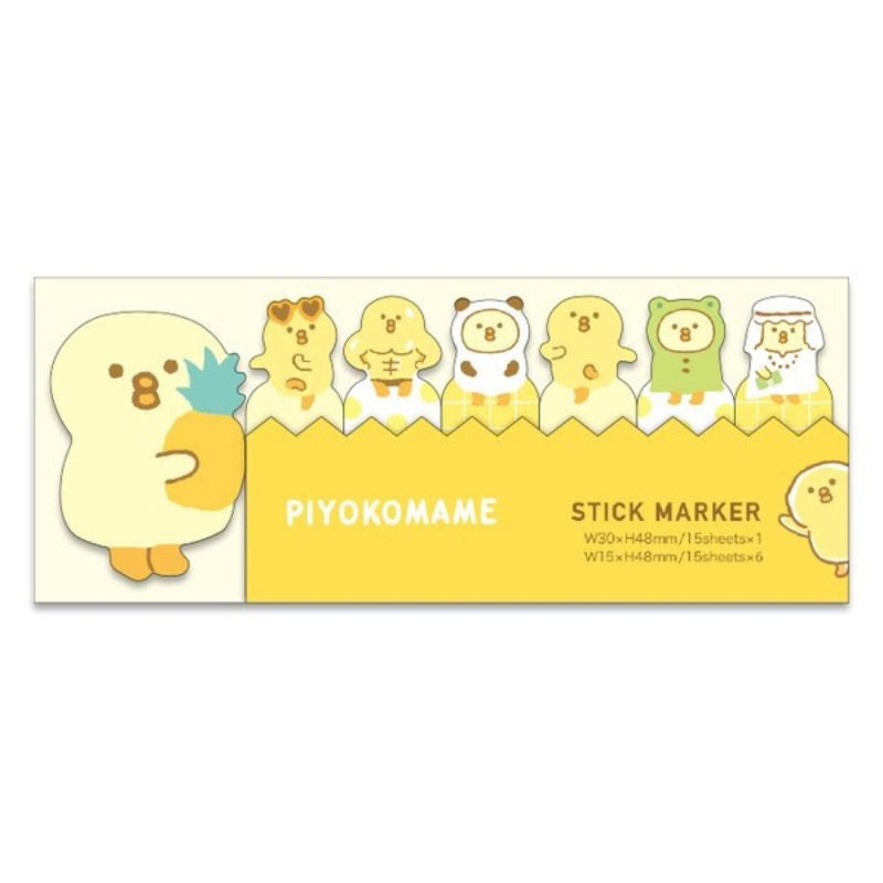 Piyokomame klistermärken bokmärken