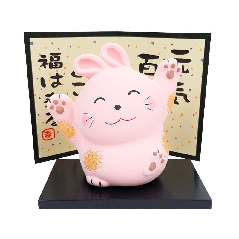 Positiv energi japansk kaninfigur