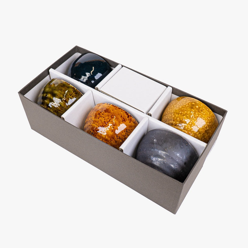 Presentset med 5 japanska koppar Hannari