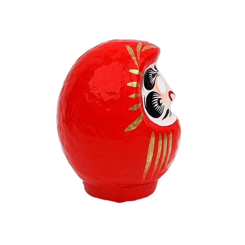 Röd japansk daruma 9 till 15 cm