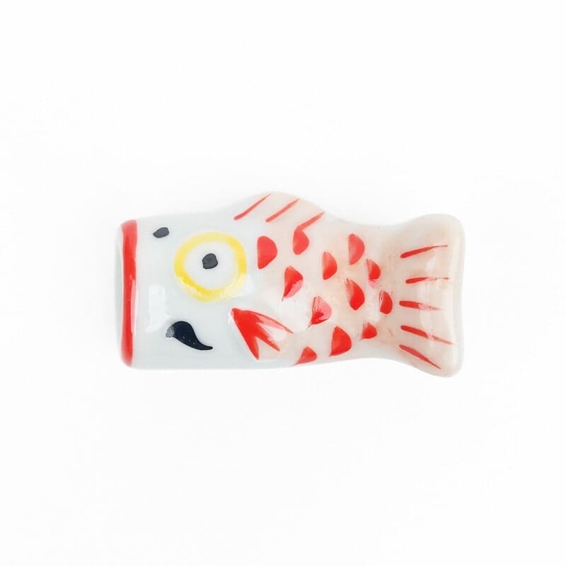 Röd Koinobori japansk ätpinne rest