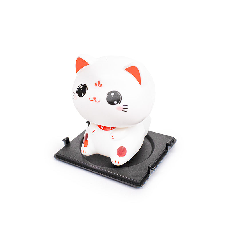 Rörlig Solcellsdriven Lyckokatt - Kawaii