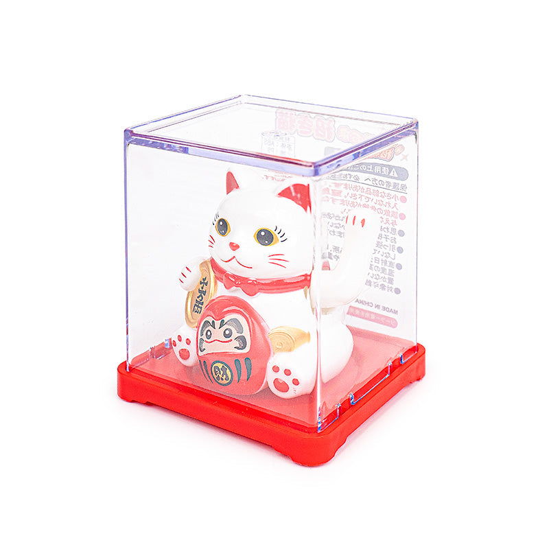 Rörlig Solcellsdriven Maneki Neko Katt - Daruma