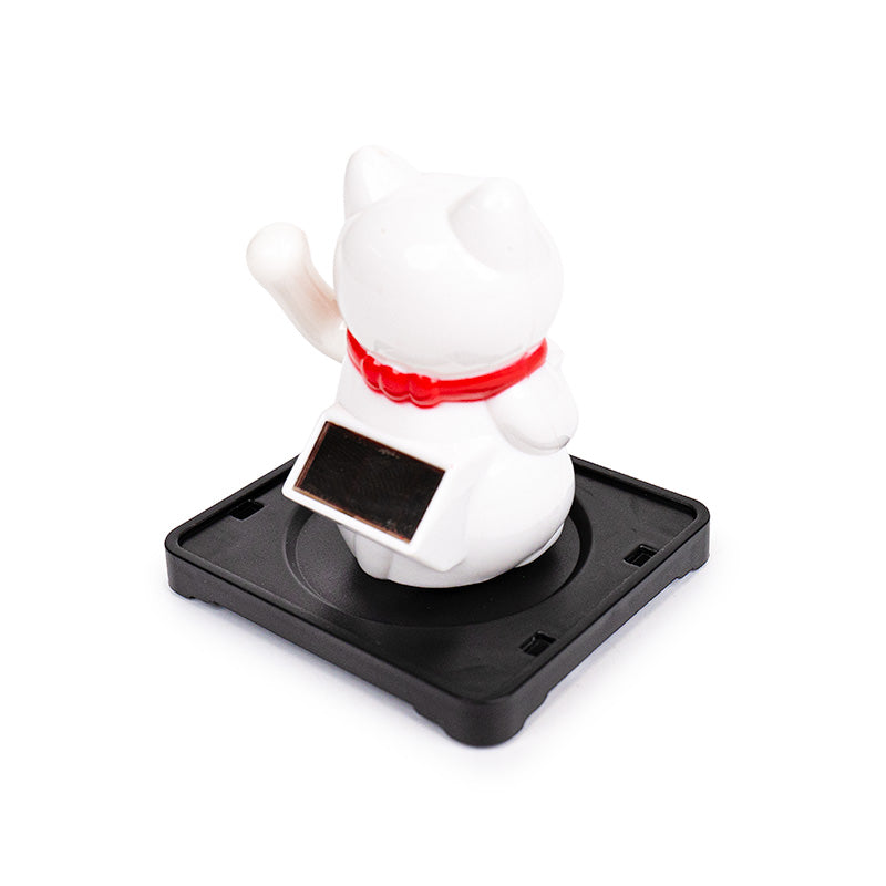 Rörlig Solcellsdriven Maneki Neko Katt - Familj
