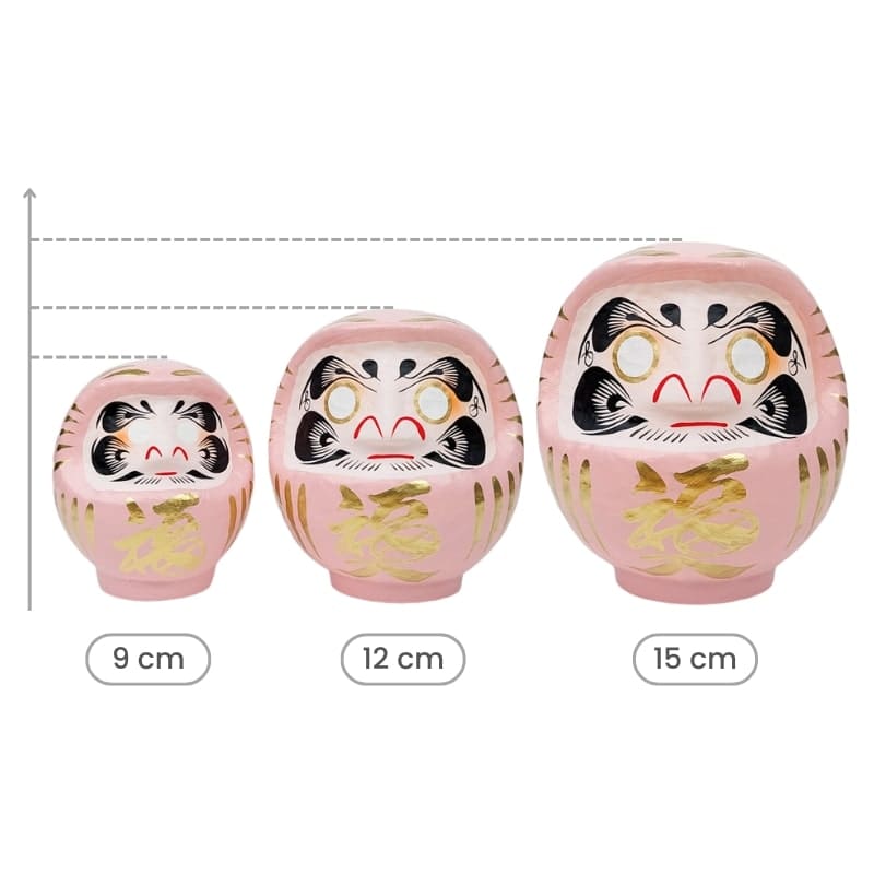 Rosa japansk daruma 9 till 15 cm
