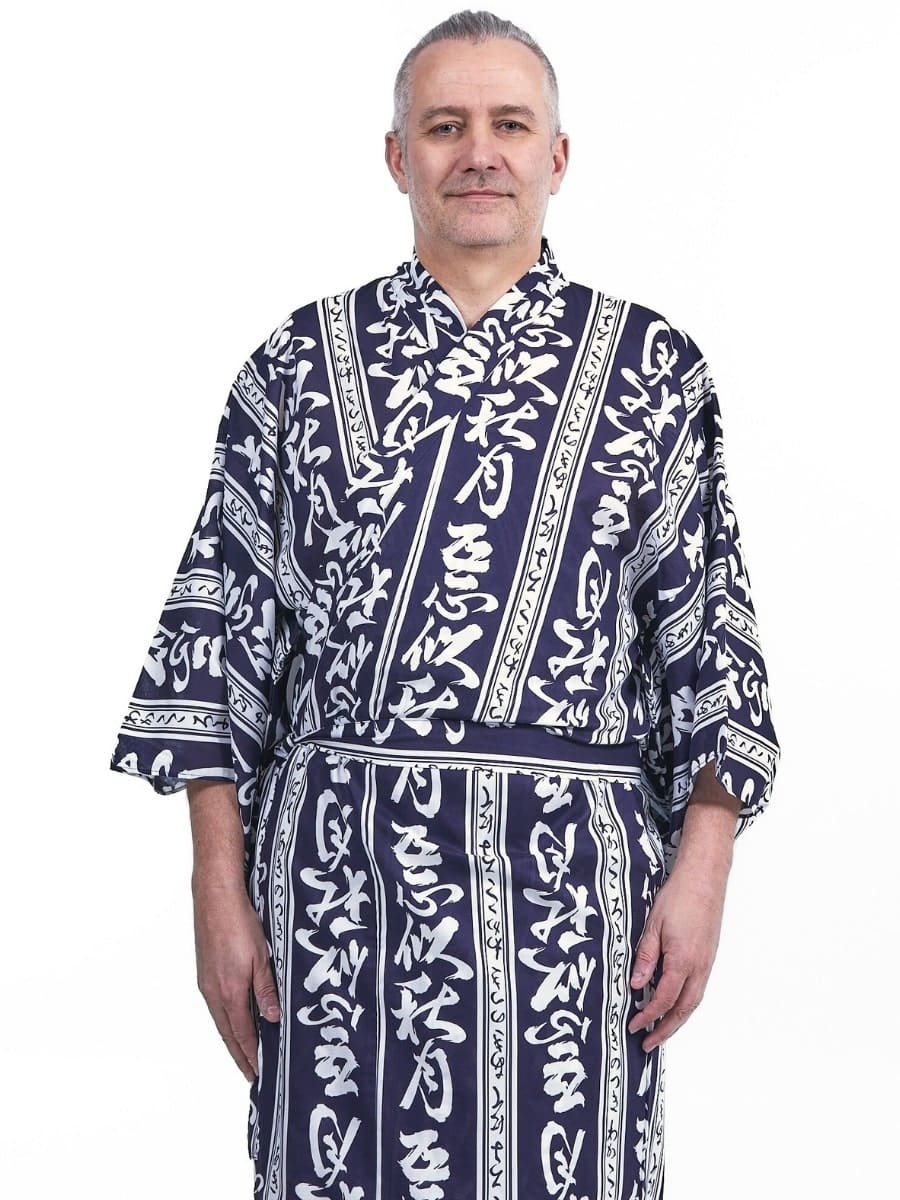 Ryokan Yukata Kimono för män