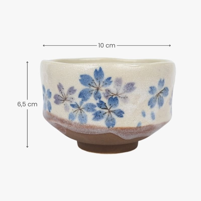 Sakura Blue japansk matcha skål