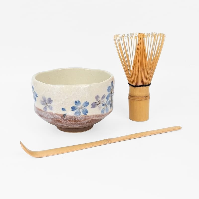 Sakura Blue japansk matcha skål