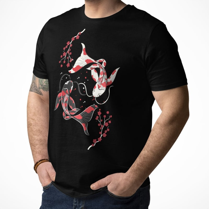 Sakura Koi Japansk T shirt