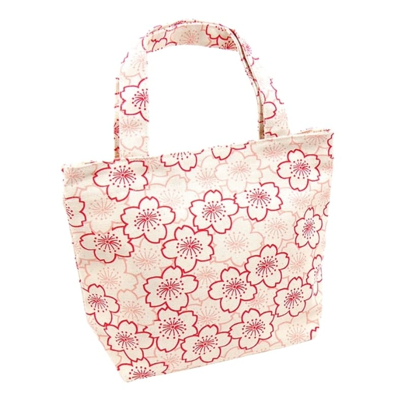 Sakura rosa japansk tygväska