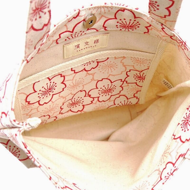 Sakura rosa japansk tygväska