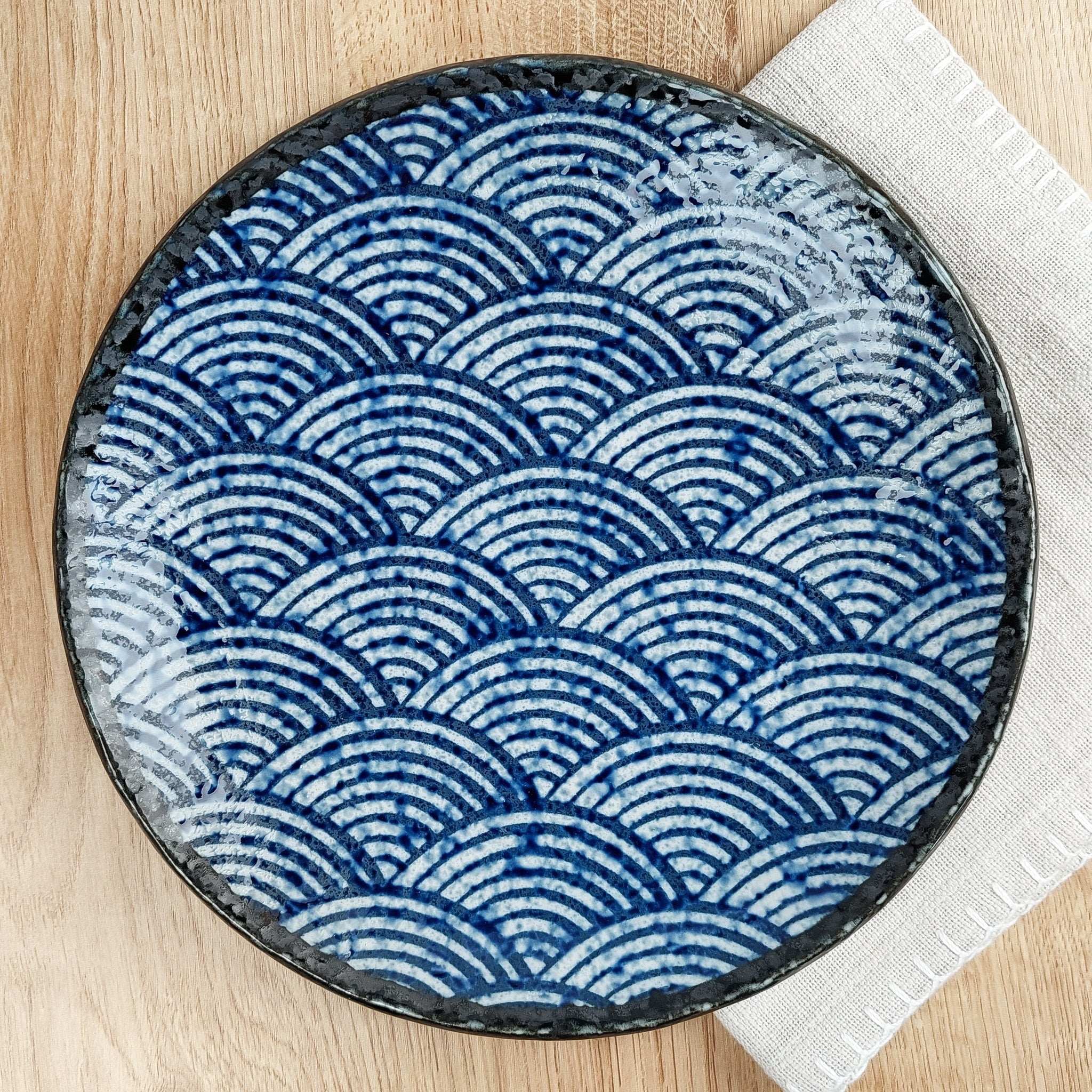 Seigaiha Japansk tallrik
