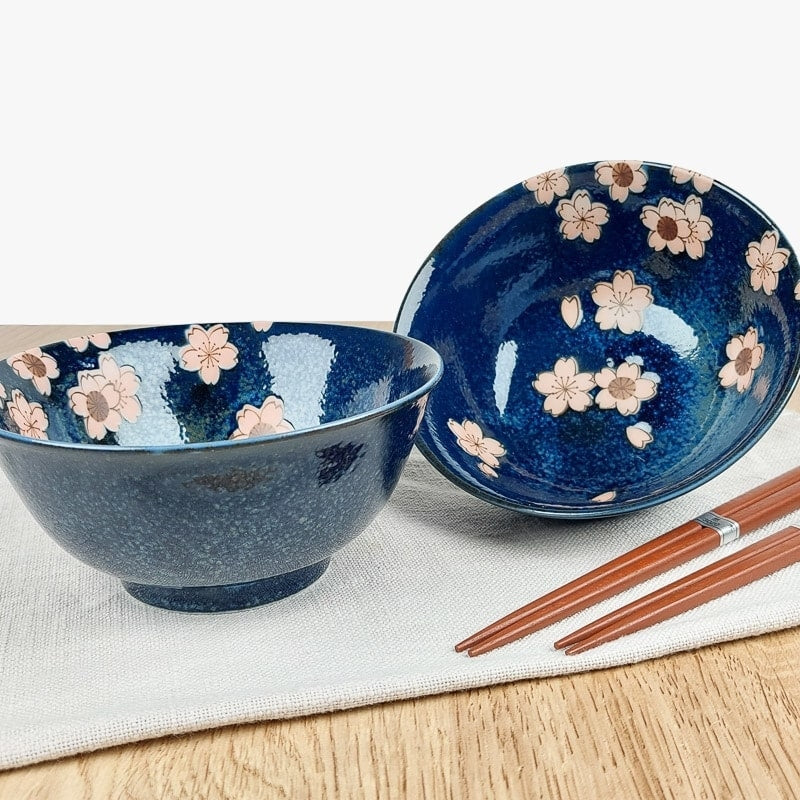 Set med 2 japanska Sakura skålar