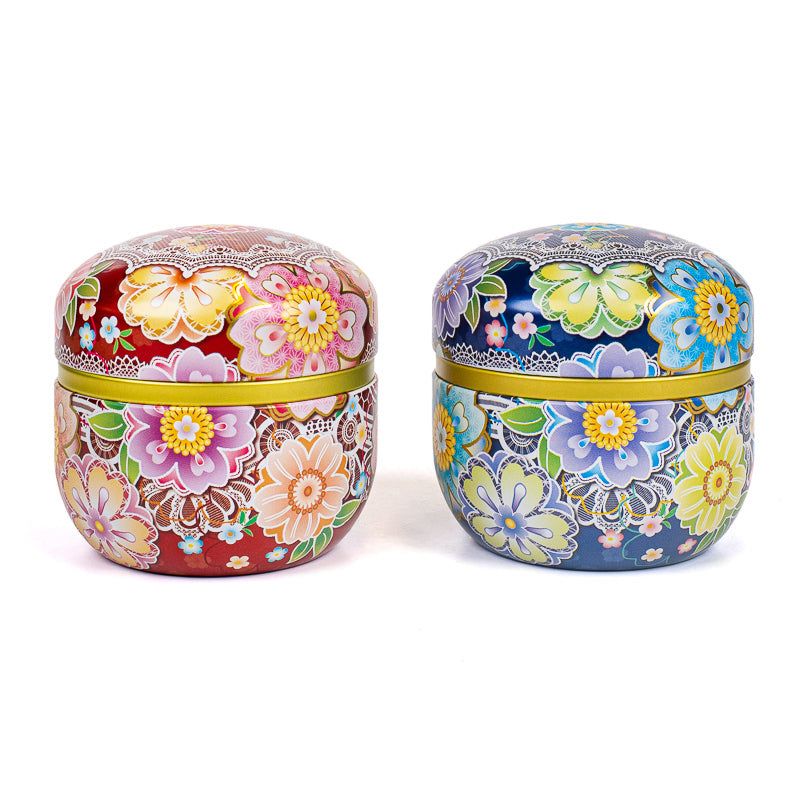 Set med 2 Teburkar - Japanska Blommor