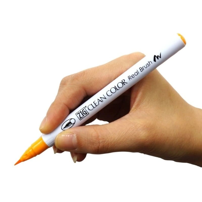 Set med 24 ZIG Extra Fine Brush pennor
