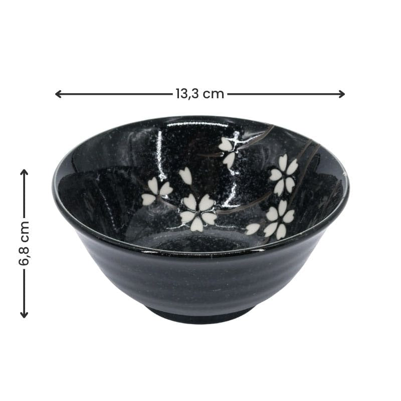 Set med 5 japanska vårskålar