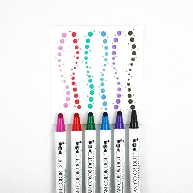 Set med 6 Dot Double Point pennor