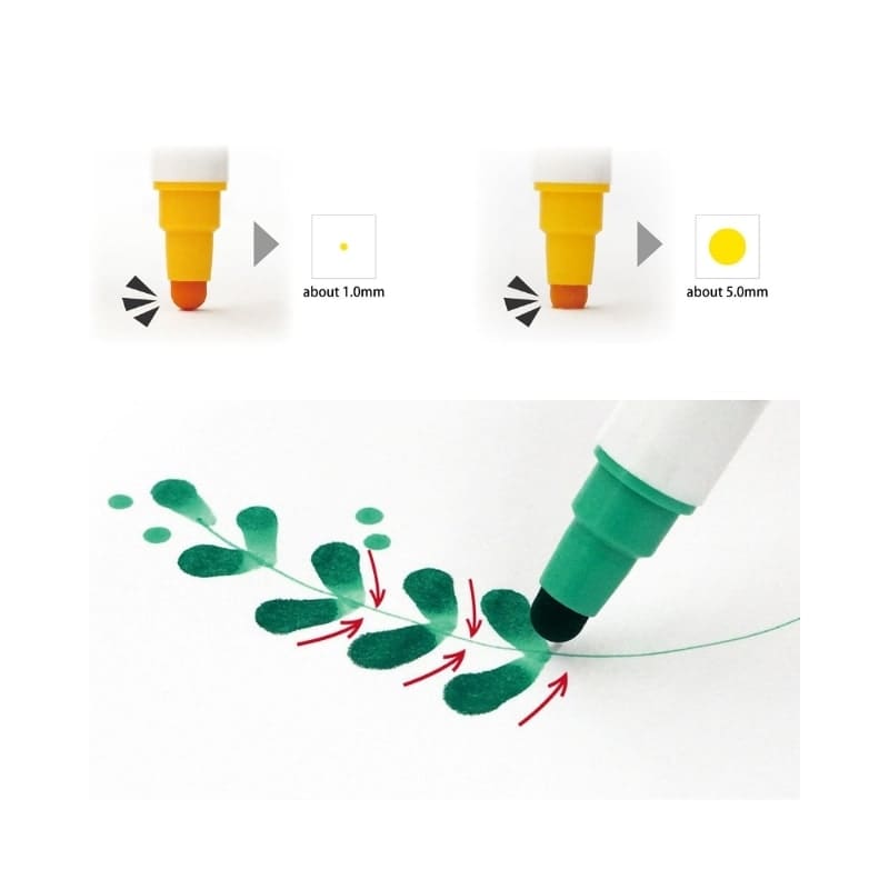 Set med 6 Dot Double Point pennor