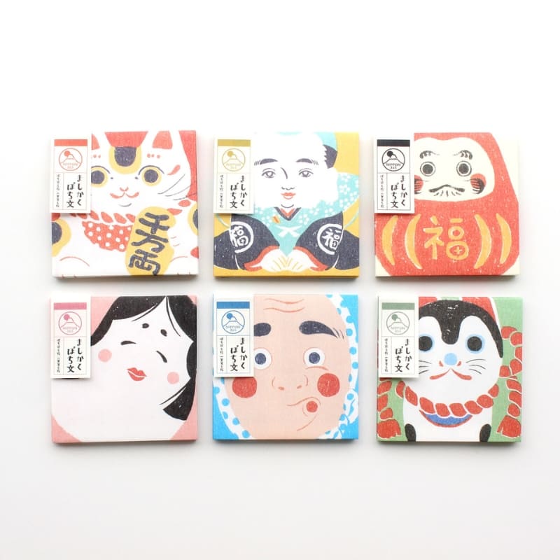 Pochibumi Maneki Neko Brevpapper Set