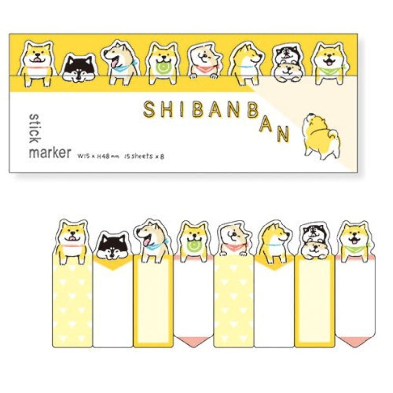 Shibanban klistermärken bokmärken