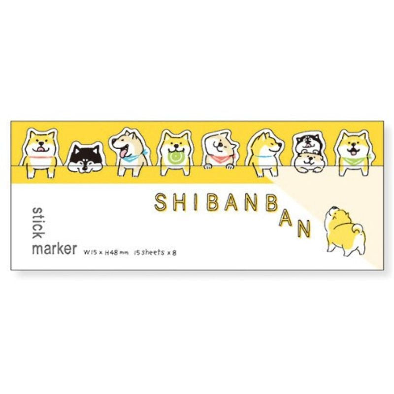 Shibanban klistermärken bokmärken
