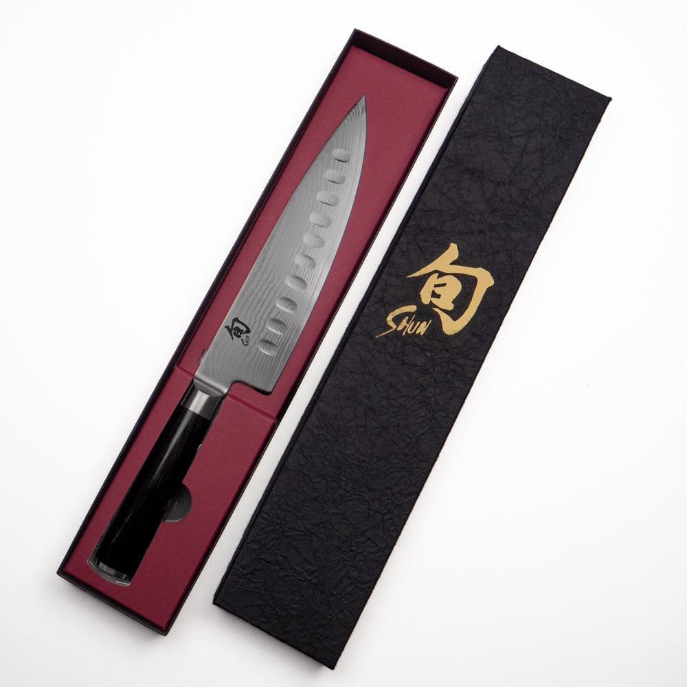Shun Classic kockkniv 20 cm blad med bikakestruktur