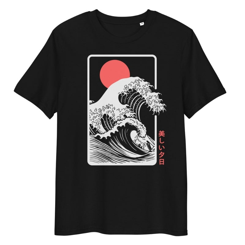 Solnedgång Kanagawa Japansk T shirt S